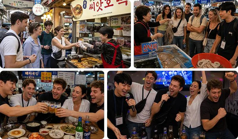 Busan Foodie Half Day Walking Tour: Local Market Bites + Korean Drinking Culture Experience + Karaoke Experience (Morning/Afternoon) - main view