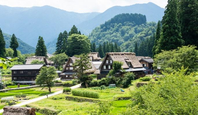The UNESCO World Heritage villages Tour - Shirakawa-go & Gokayama Ainokura - main view