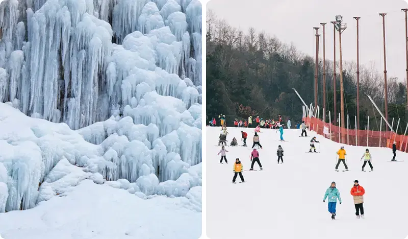 Elysian Gangchon Ski Resort & Gugok Ice Valley 1 Day Tour - from Seoul