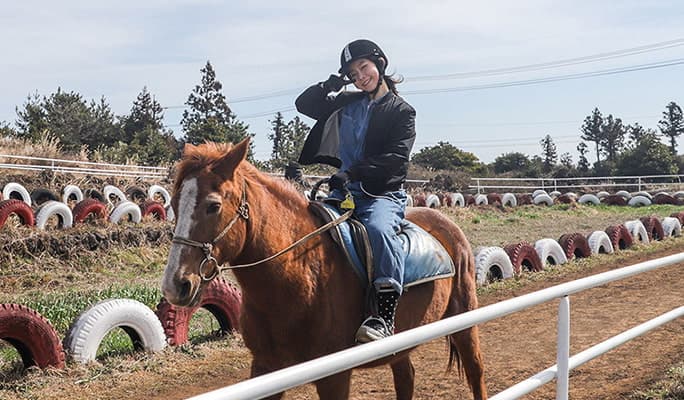 Horseback Riding on Jeju Island's Open Hillside at View Jeju Haneul - main view
