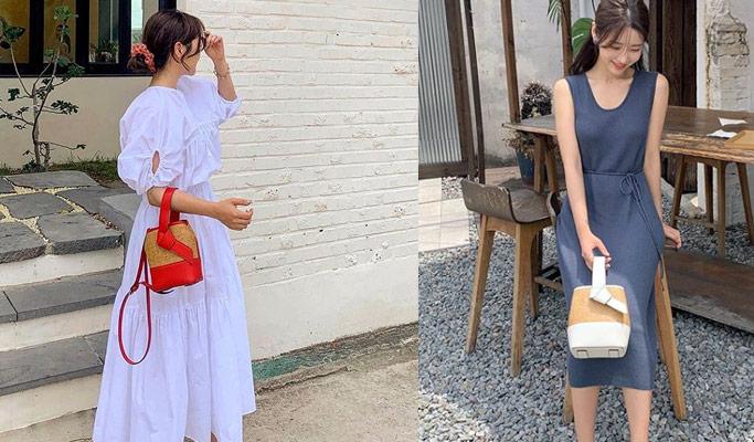 Korea Proxy Shopping: OSTKAKA Mini Rattan Bag (Worn by Oh Yoon-Ah from 'Once Again') - main view
