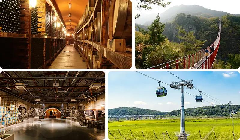Paju DMZ & Local Winery 1 Day Tour from Seoul: Gamaksan Mountain Suspension Bridge + K-Drama Winery + Jam & Wine Making + Imjingak Peace Gondola + Camp Greaves - main view